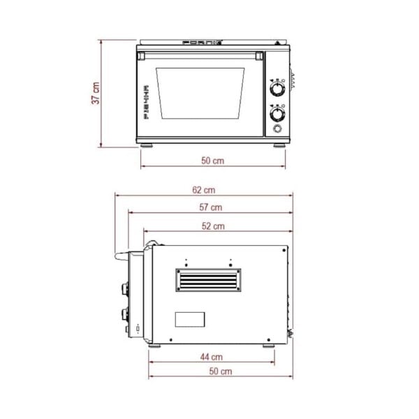 Foto Dimensioni Forni P134ha 509