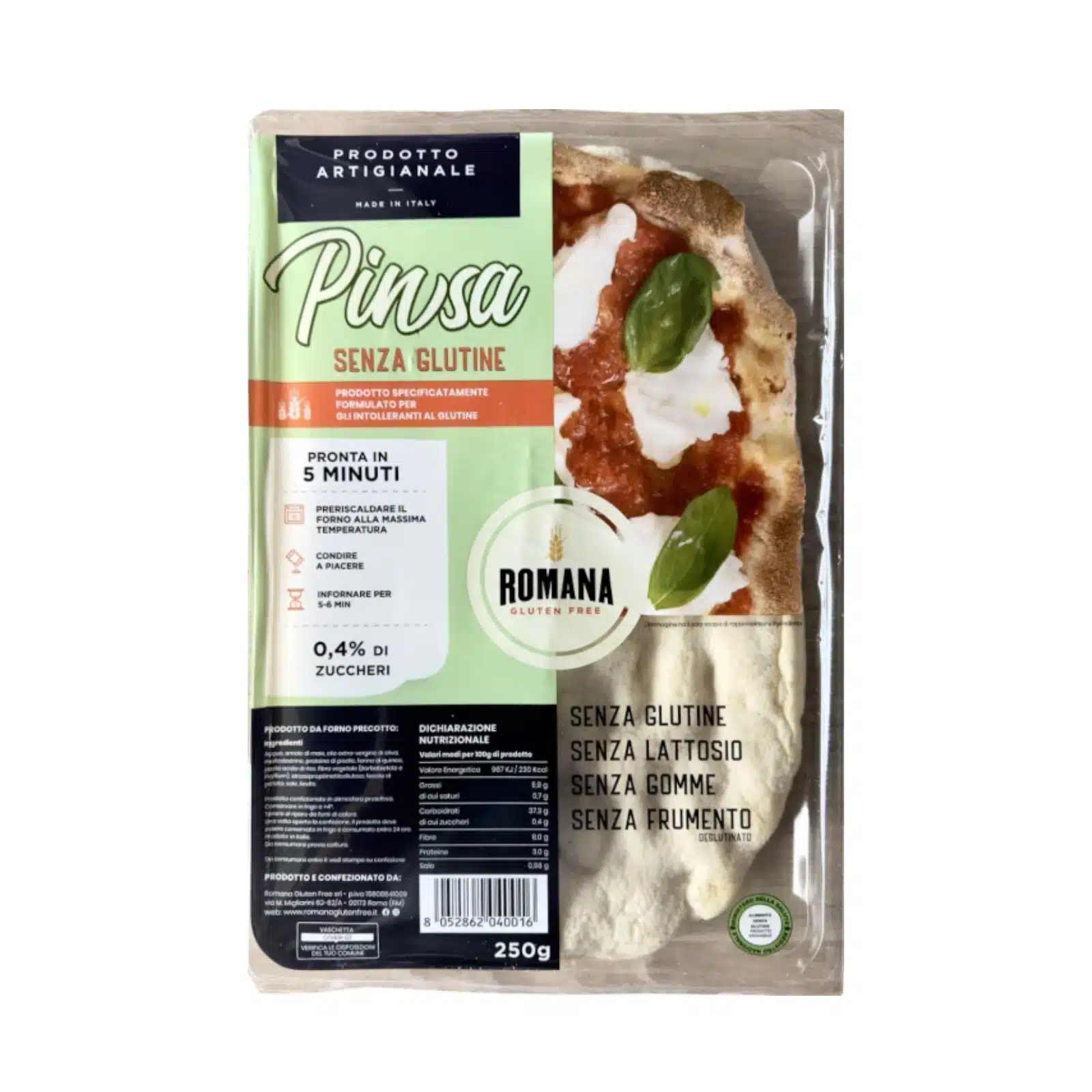 Glutenvrije pinsa romana bodem