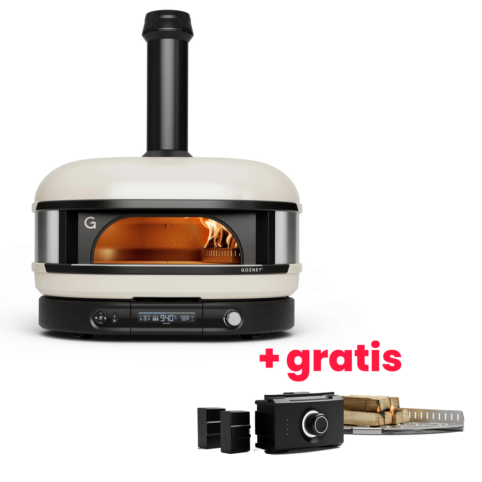 Dome gen 2 bone met gratis woodfirecontorlkit gozney