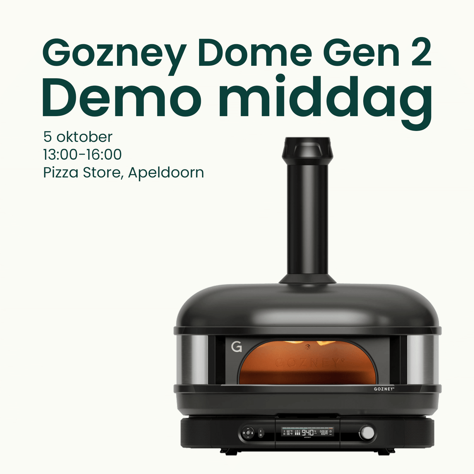 Gozney dome gen 2 demo middag product