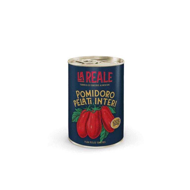 Pomidoro gepelde tomaten 400gr La Reale