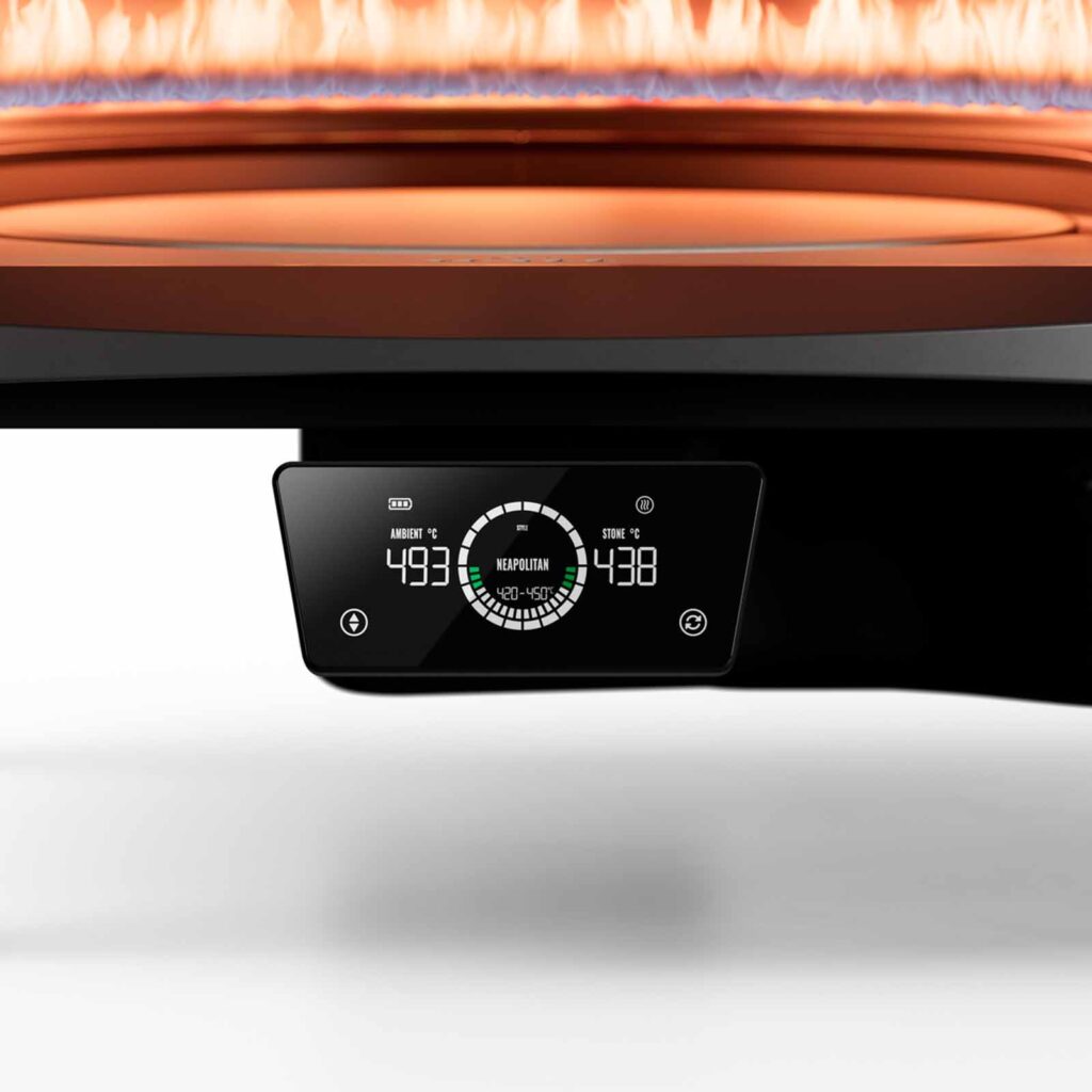 Pizzaoven etna rotante 16 witt closeup