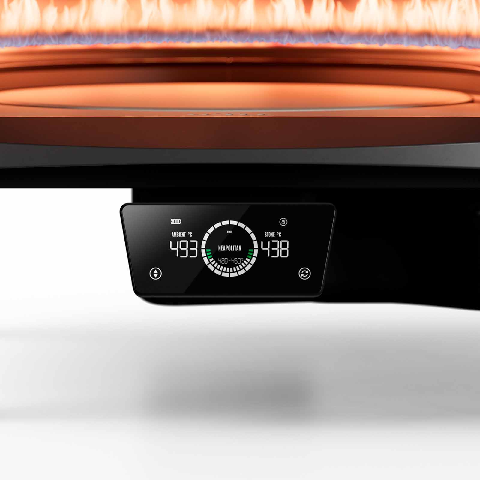 Pizzaoven etna rotante 16 witt closeup