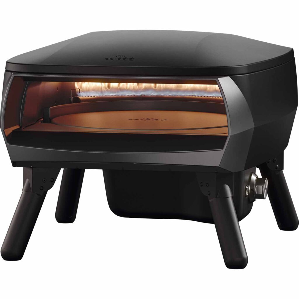 Piccolo Rotante 16 Zwart Witt pizzaoven