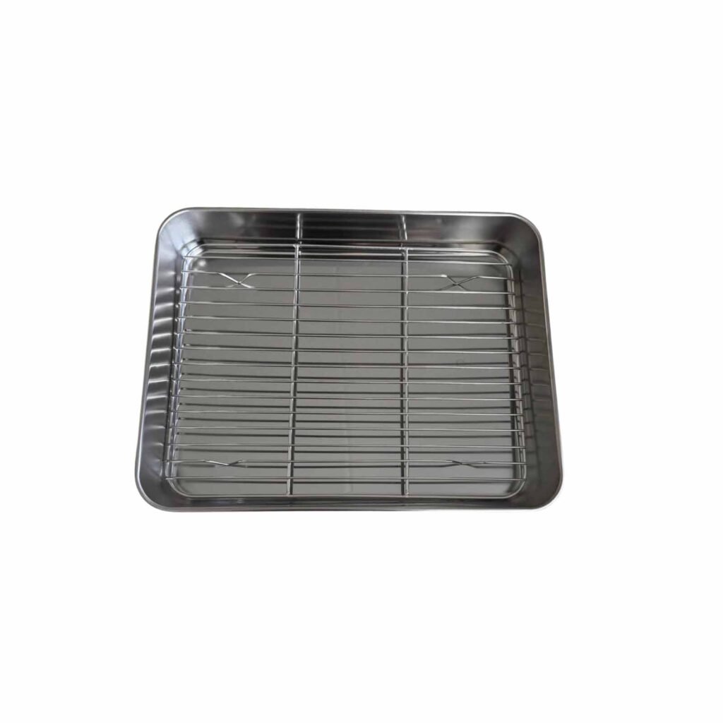 Braadschaal met rooster Grill Fanatics2