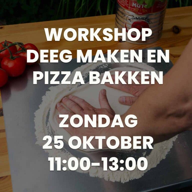 Workshop pizzabakken deegmaken 25oktober