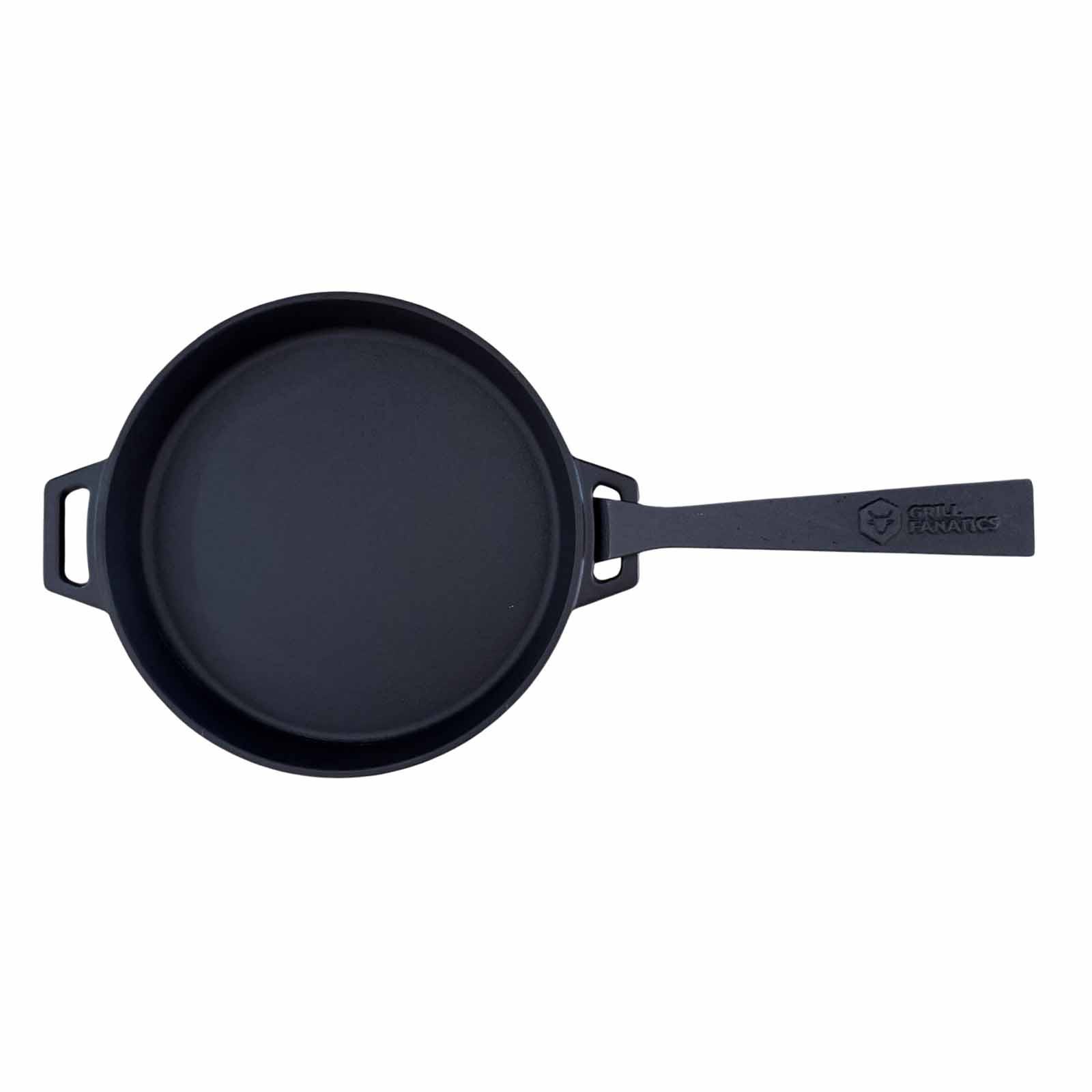 Gietijzeren skillet pan met afneembaar handvat Grill Fanatics.2