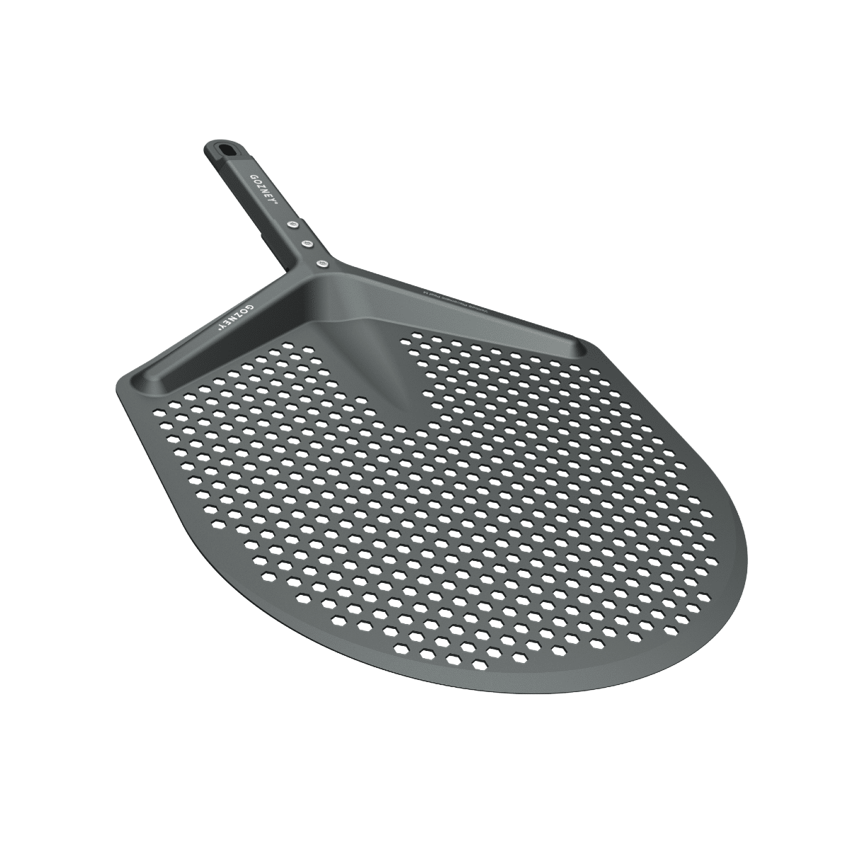 Torribaly 14 Edelstahl Perforiert Pizzaschieber, Pizzablech mit Abnehmbarem 16, Schiebe Rollbar Pizzaschaufel Pizza Schieber für Backofen Pizzaofen, 35 x 40cm
